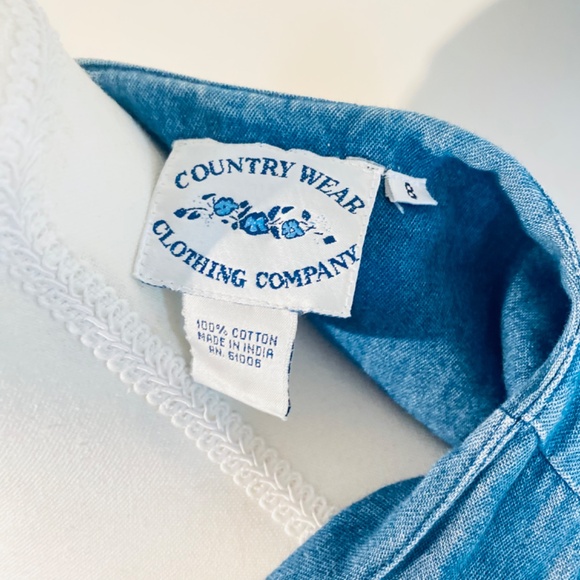 Vintage Fall Pumpkin Denim Jacket - Picture 3 of 5